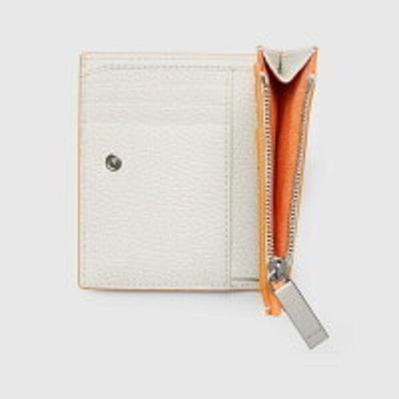 Gucci Coin Wallet White Orange Leather Interior - Picture 5 of 5